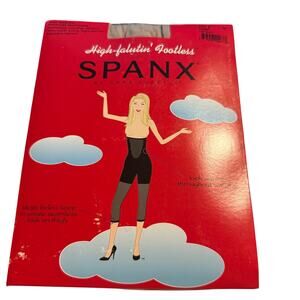Spanx High Falutin Footless Shapewear Tights, Size F, Nude, Plus Size, NWT